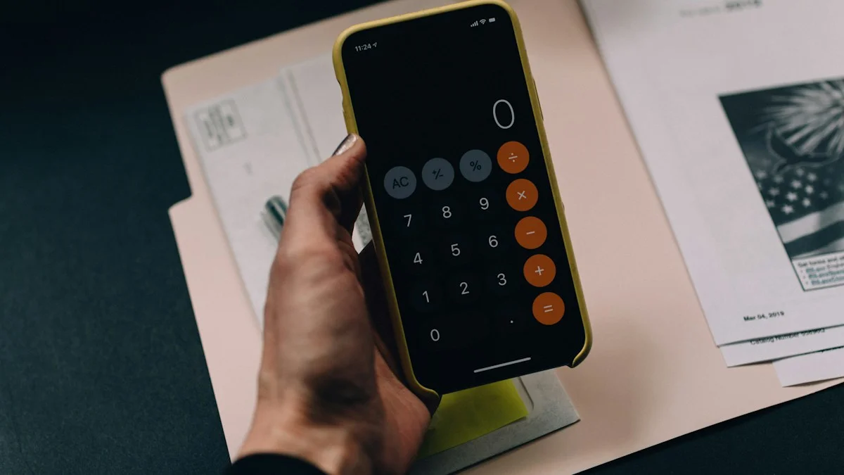Accountant calculating part-time bookkeeping rates and small business costs in Canada - Snipay