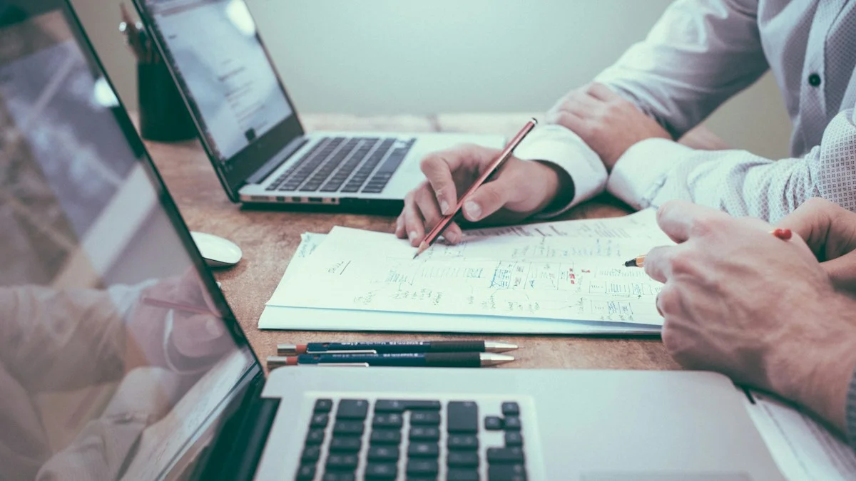 Business advisors reviewing full scope of professional bookkeeping and tax deliverables - Snipay